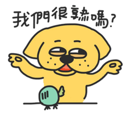 Lazy dog Yummy sticker #10793302