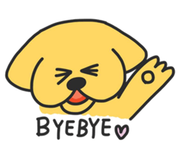 Lazy dog Yummy sticker #10793335