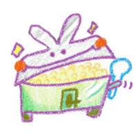 rabbit rabbit :3 sticker #10794060