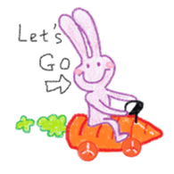 rabbit rabbit :3 sticker #10794067