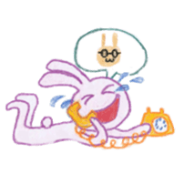 rabbit rabbit :3 sticker #10794083