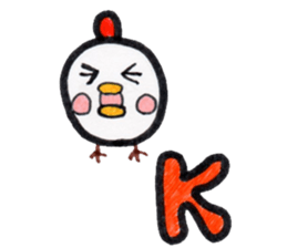 Chicken red cheeks sticker #10795153