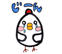 Chicken red cheeks sticker #10795159