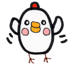 Chicken red cheeks sticker #10795161