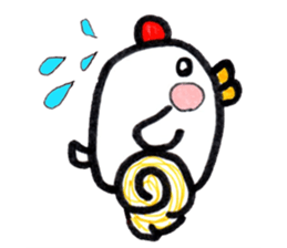 Chicken red cheeks sticker #10795162