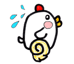 Chicken red cheeks sticker #10795162