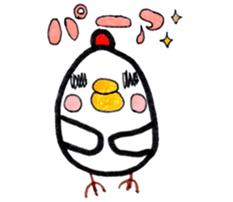 Chicken red cheeks sticker #10795166