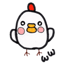 Chicken red cheeks sticker #10795171