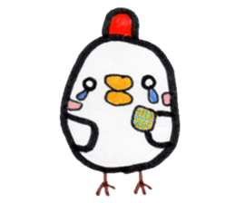 Chicken red cheeks sticker #10795172
