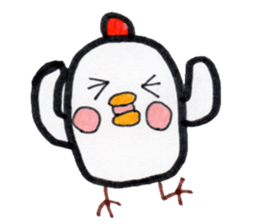 Chicken red cheeks sticker #10795173