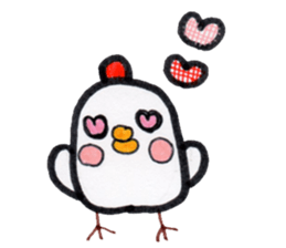 Chicken red cheeks sticker #10795174