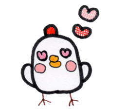 Chicken red cheeks sticker #10795174