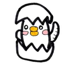 Chicken red cheeks sticker #10795175