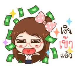 NomYen - Salary Girl sticker #10795215