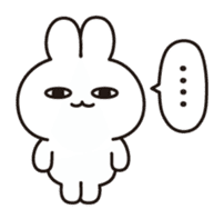 Soft and fat rabbit sticker #10795436