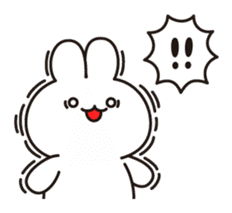 Soft and fat rabbit sticker #10795449