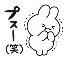 Soft and fat rabbit sticker #10795451