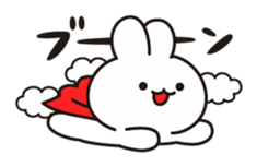 Soft and fat rabbit sticker #10795452