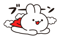 Soft and fat rabbit sticker #10795452