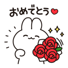 Soft and fat rabbit sticker #10795454