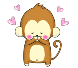 The cute monkey Remodeling version sticker #10795737