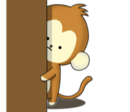 The cute monkey Remodeling version sticker #10795738