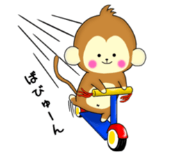 The cute monkey Remodeling version sticker #10795754