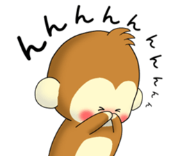The cute monkey Remodeling version sticker #10795756