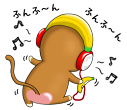 The cute monkey Remodeling version sticker #10795769