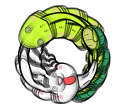 Holland Lop USAMARON & KAMEKITI sticker #10796792