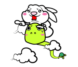 Holland Lop USAMARON & KAMEKITI sticker #10796796