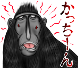 black macaque monkey Sticker sticker #10797107