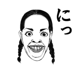 kiyaji's strange faces sticker #10797835