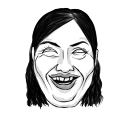 kiyaji's strange faces sticker #10797855