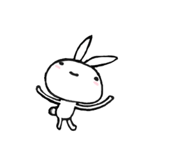 Usausausa rabbit sticker #10798016