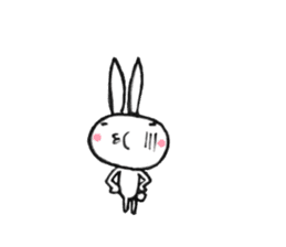 Usausausa rabbit sticker #10798028