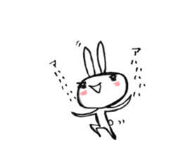 Usausausa rabbit sticker #10798031