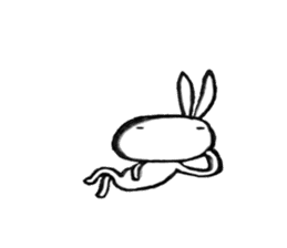 Usausausa rabbit sticker #10798032