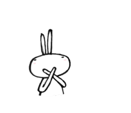 Usausausa rabbit sticker #10798045