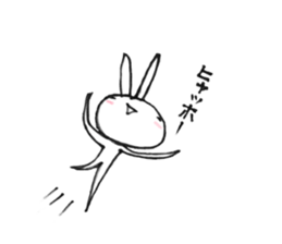 Usausausa rabbit sticker #10798050