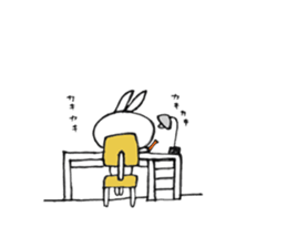 Usausausa rabbit sticker #10798053