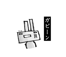 Usausausa rabbit sticker #10798055