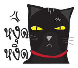 Bad Maew Black Cat sticker #10798194