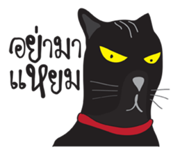 Bad Maew Black Cat sticker #10798198