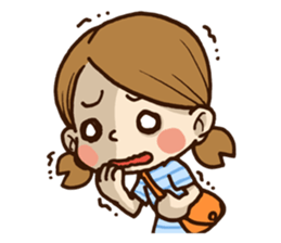 Every Day Cute Girl 1 sticker #10798229