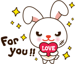 Baby baby rabbit turtle love story sticker #10798303