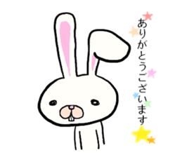 THe rabbit which is drooping eyes sticker #10798861