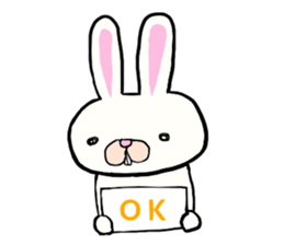 THe rabbit which is drooping eyes sticker #10798863