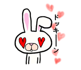 THe rabbit which is drooping eyes sticker #10798871