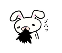 THe rabbit which is drooping eyes sticker #10798874